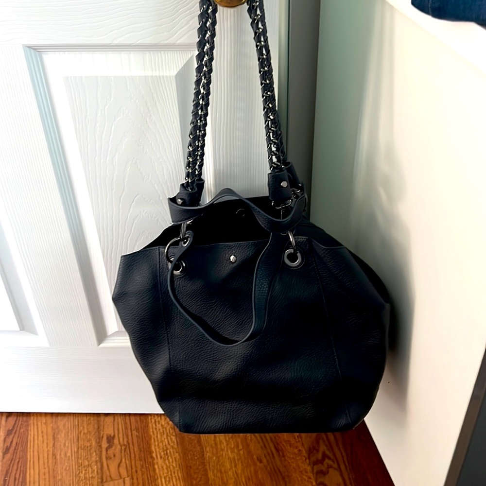 Bensen Nordstrom faux leather bag NWT! Never warn. Clutch inside. Two bags!